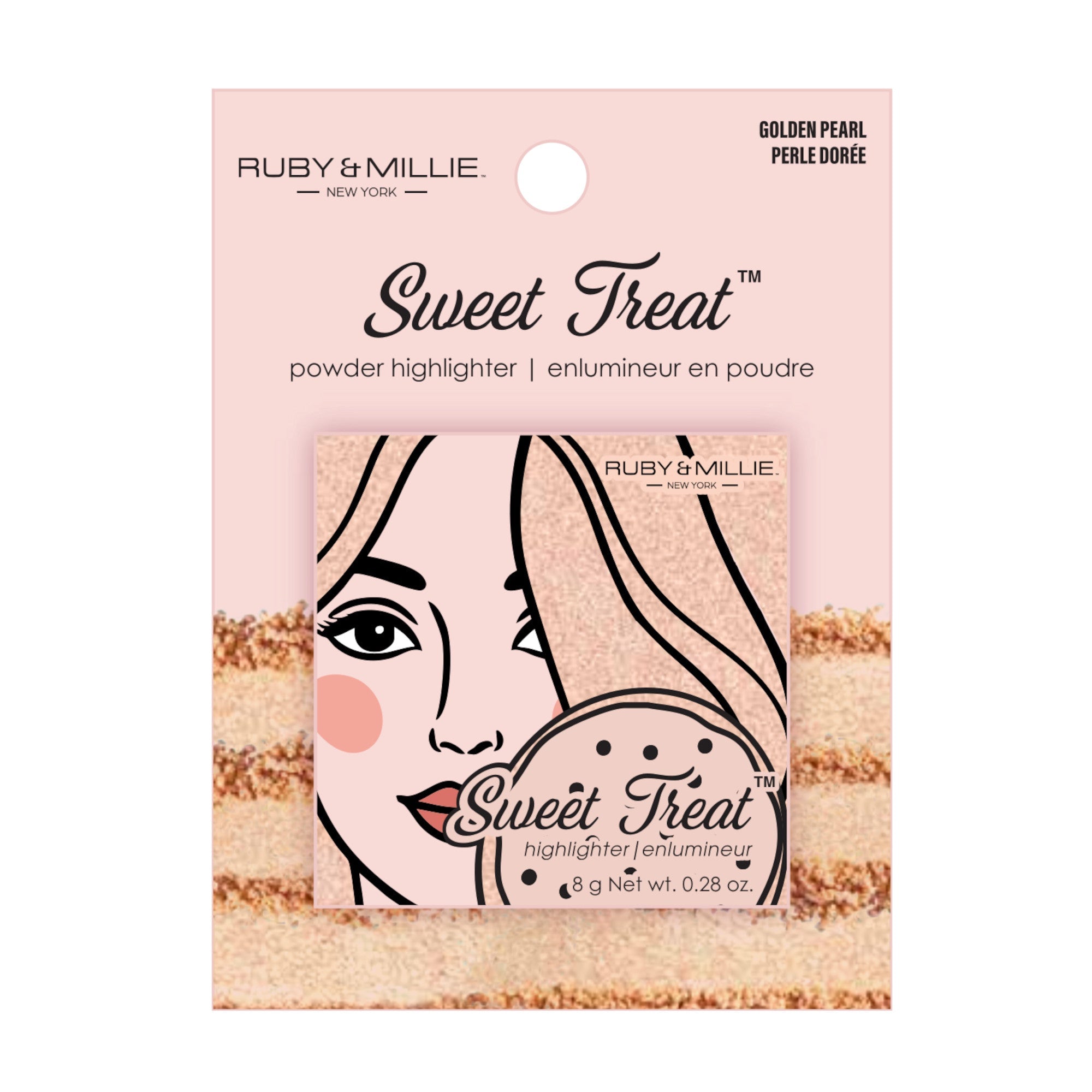 Ruby & Millie Sweet Treat Powder Highlighter, Golden Pearl