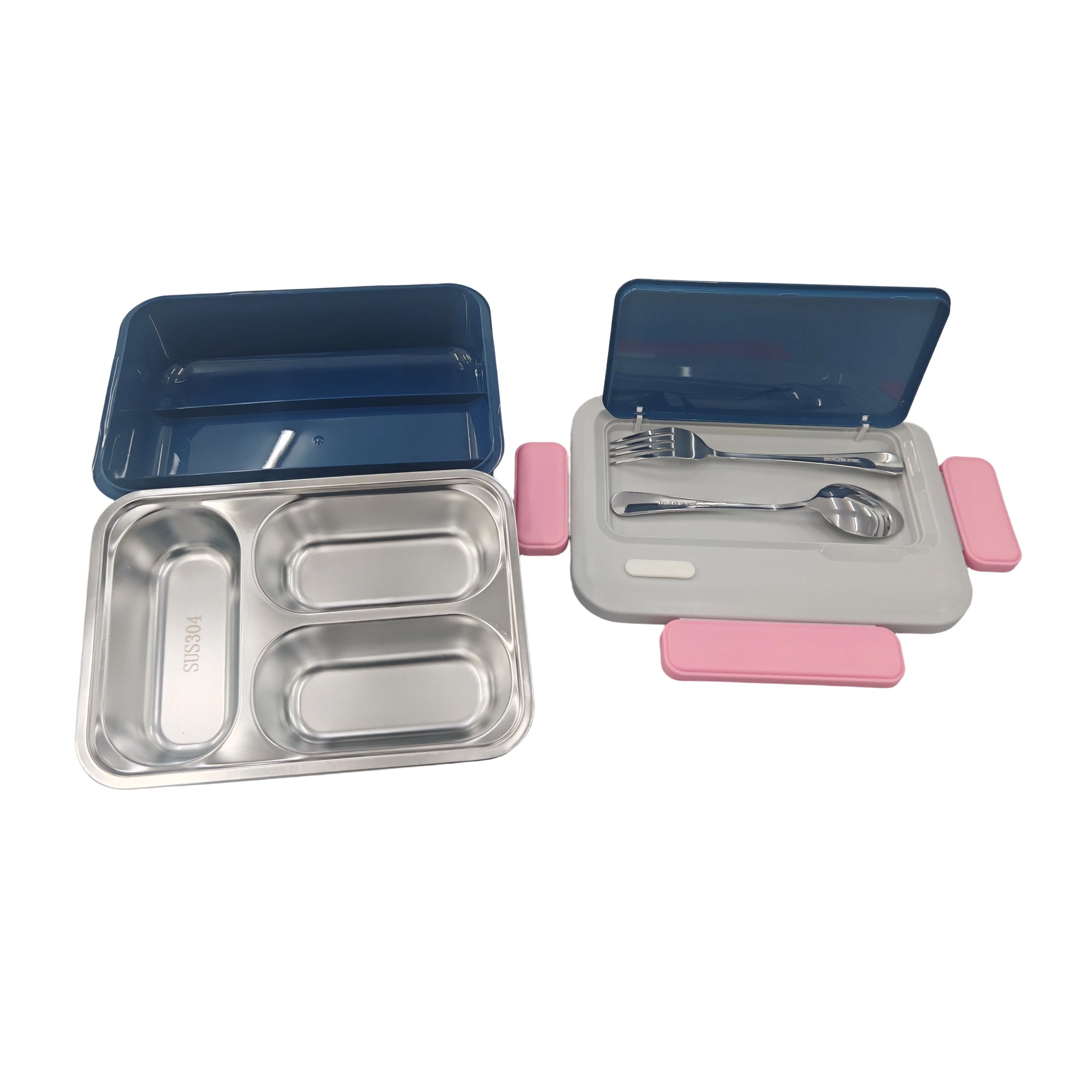 Lunch Bento Box, 9.5-in x 6.9-in x 3-in.