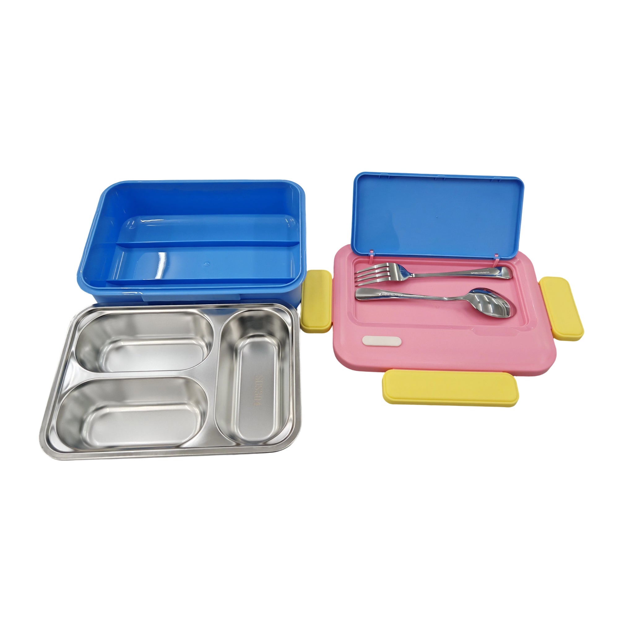 Lunch Bento Box, 9.5-in x 6.9-in x 3-in.