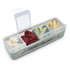 4 Compartment Snackle Box, 8-in x 2.7-in x 2.6-in.