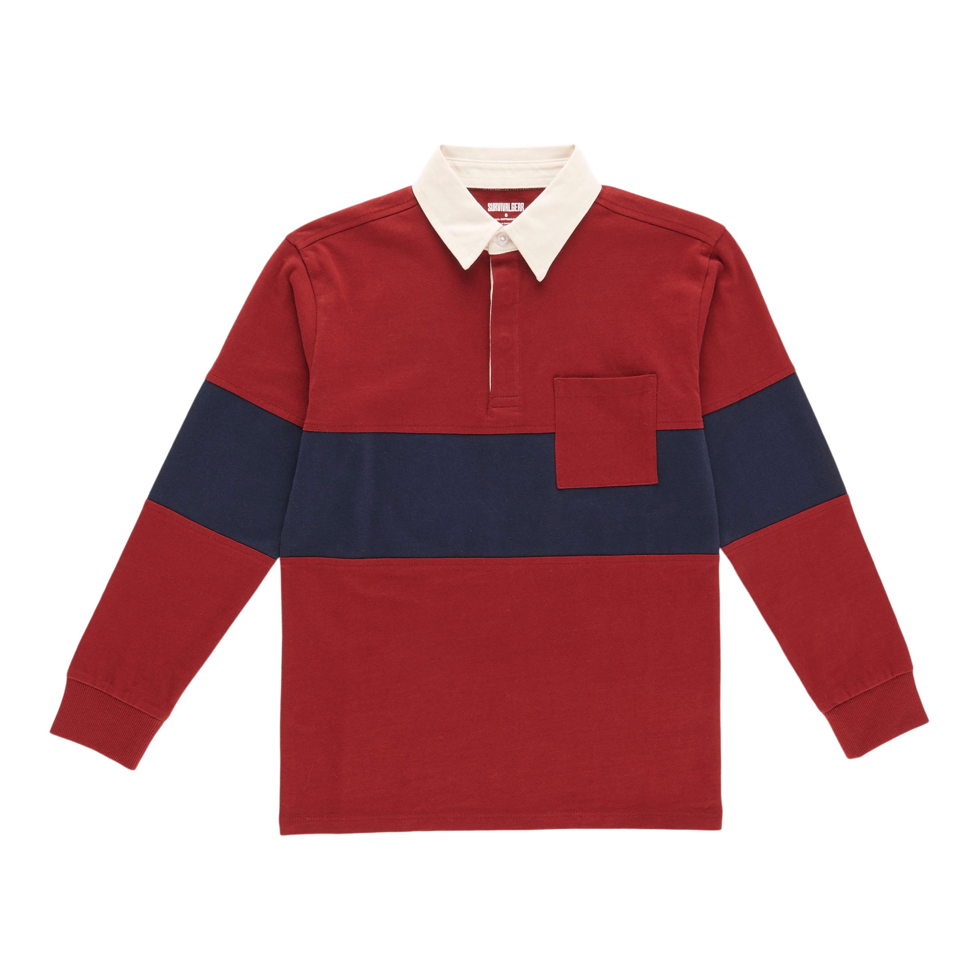 SURVIVAL GEAR Boys' Varsity Long Sleeve Polo Top