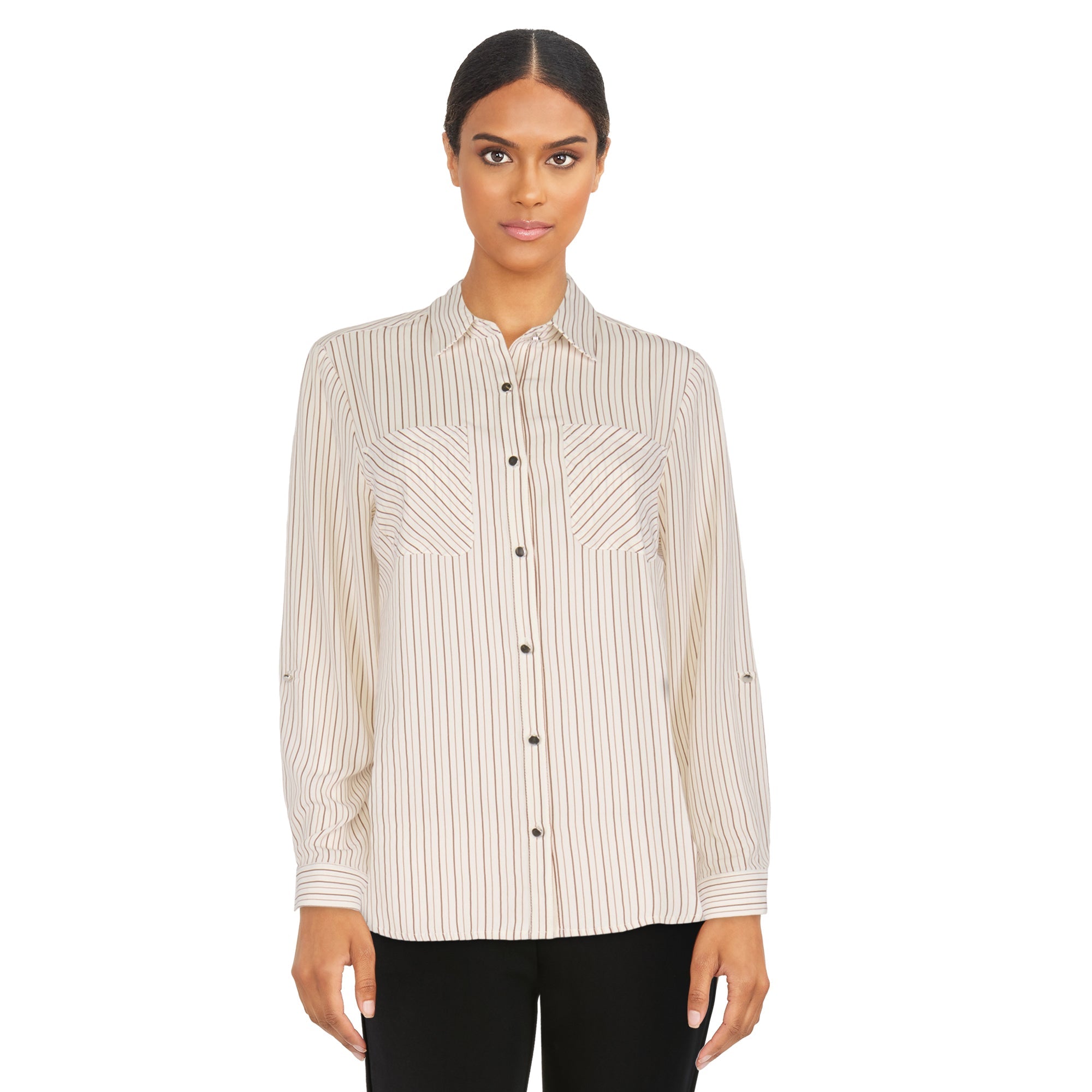 lily morgan Women's Silky Stretch Blouse