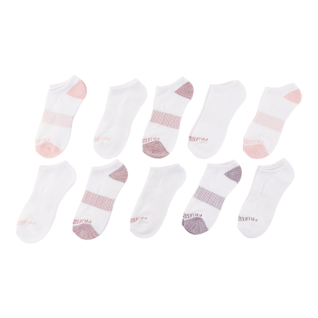 Fruit of the Loom Women's Sport Socks, 10-Pack, Assorted