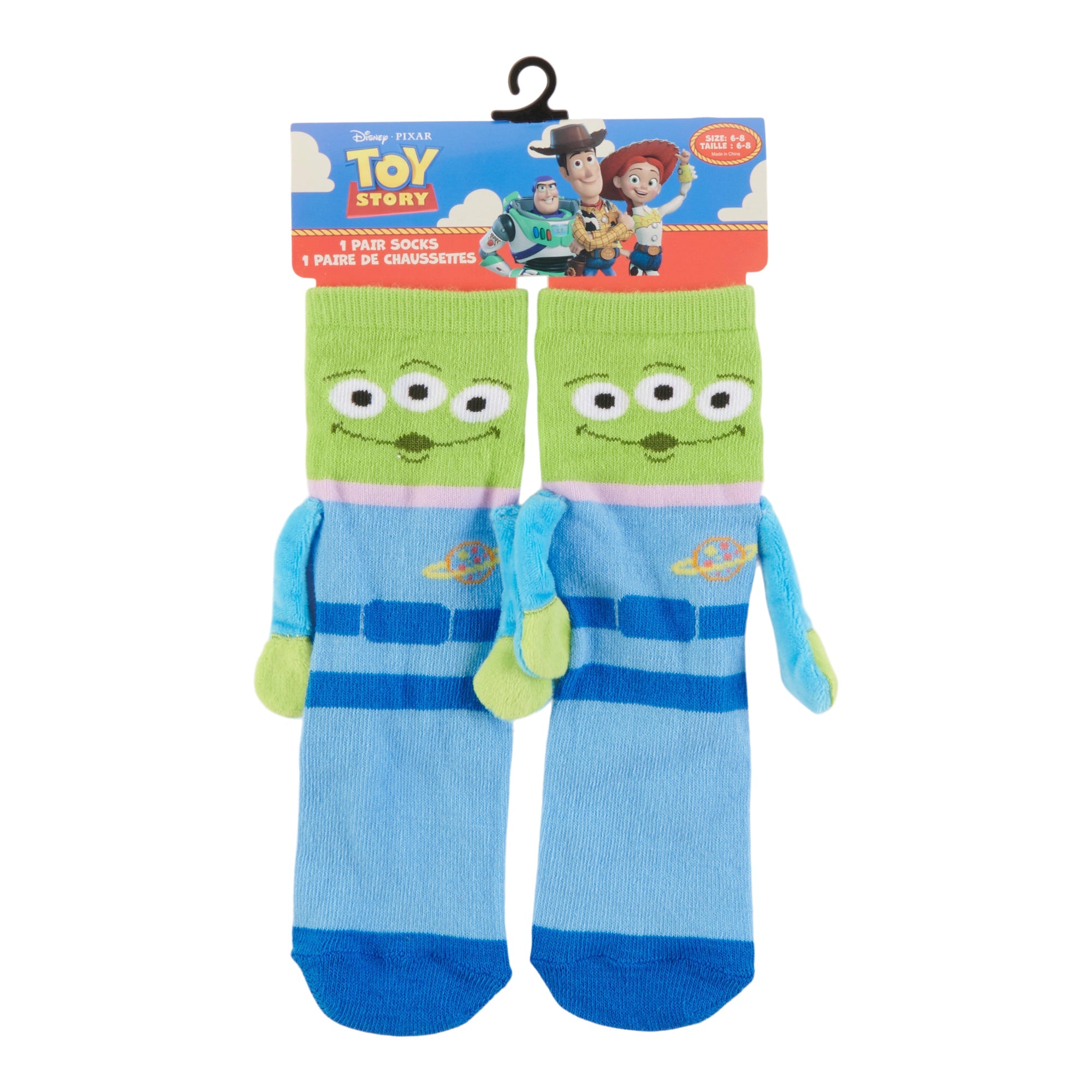 Girls' Licensed Printed Toy Story Magnetic Socks, 1-Pack