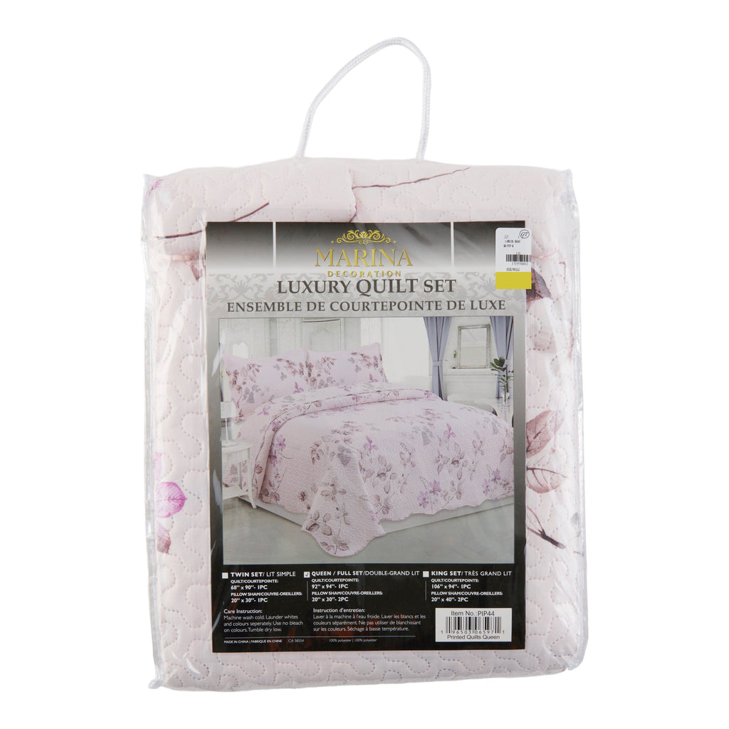 Pinsonic Quilt Set, Queen, 3 Piece