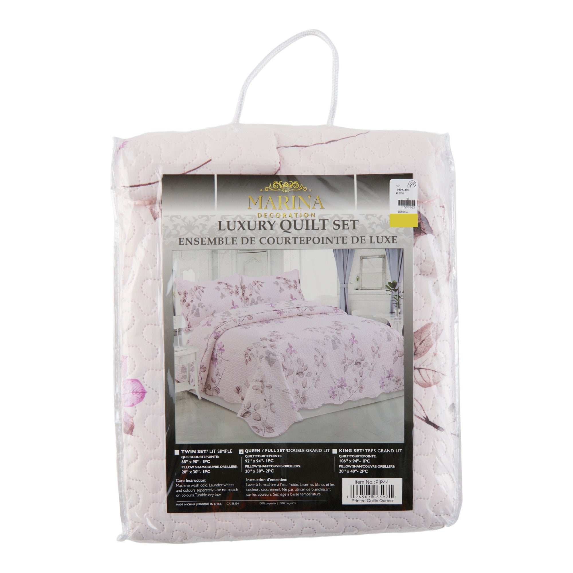 Pinsonic Quilt Set, Queen, 3 Piece