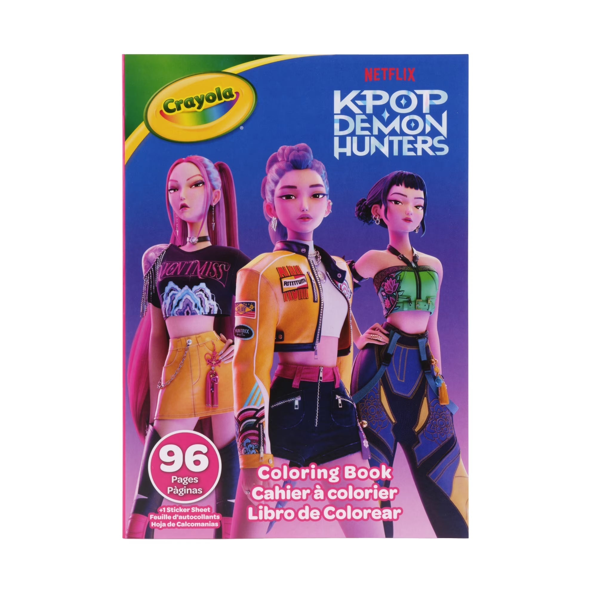 Crayola K-POP Demon Hunters Colouring Book
