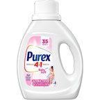 Purex 4 in 1 Baby Soft Hypoallergenic Liquid Laundry Detergent, 1.17 L