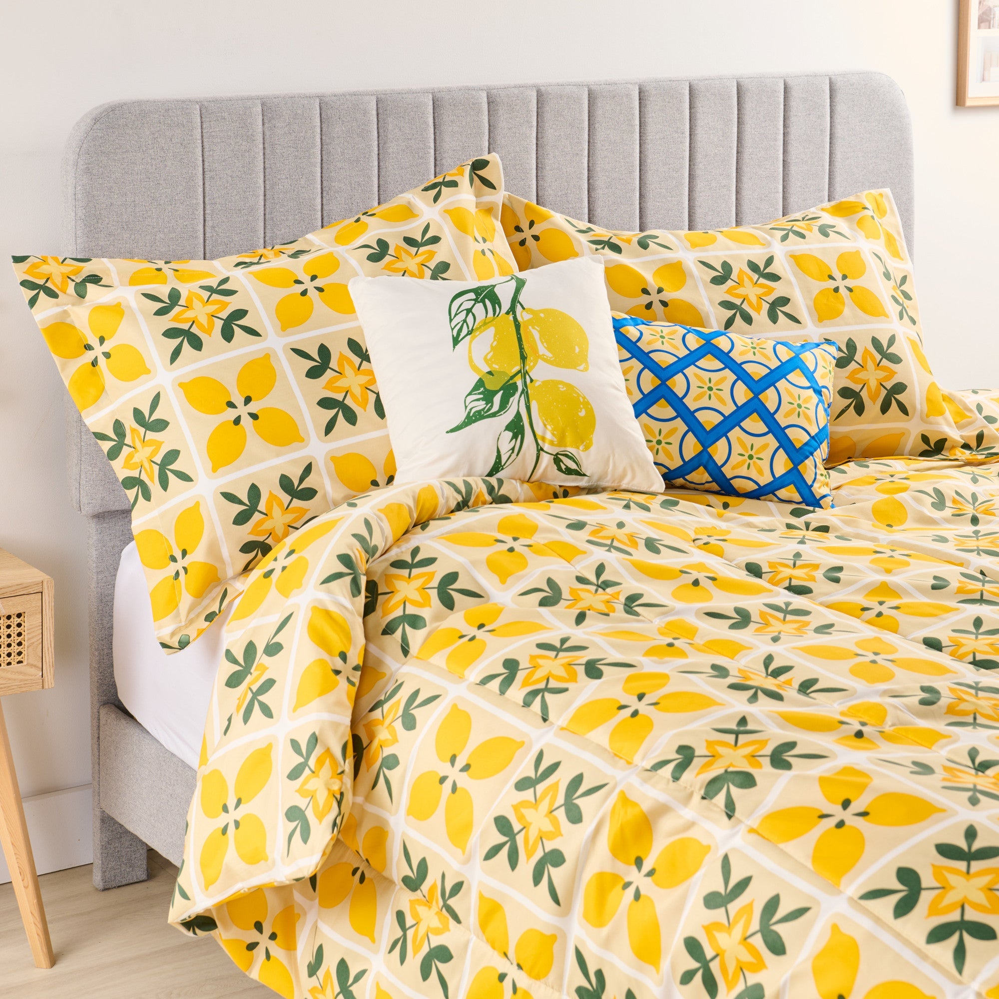 Reversible Comforter Set, Queen, 5 Piece