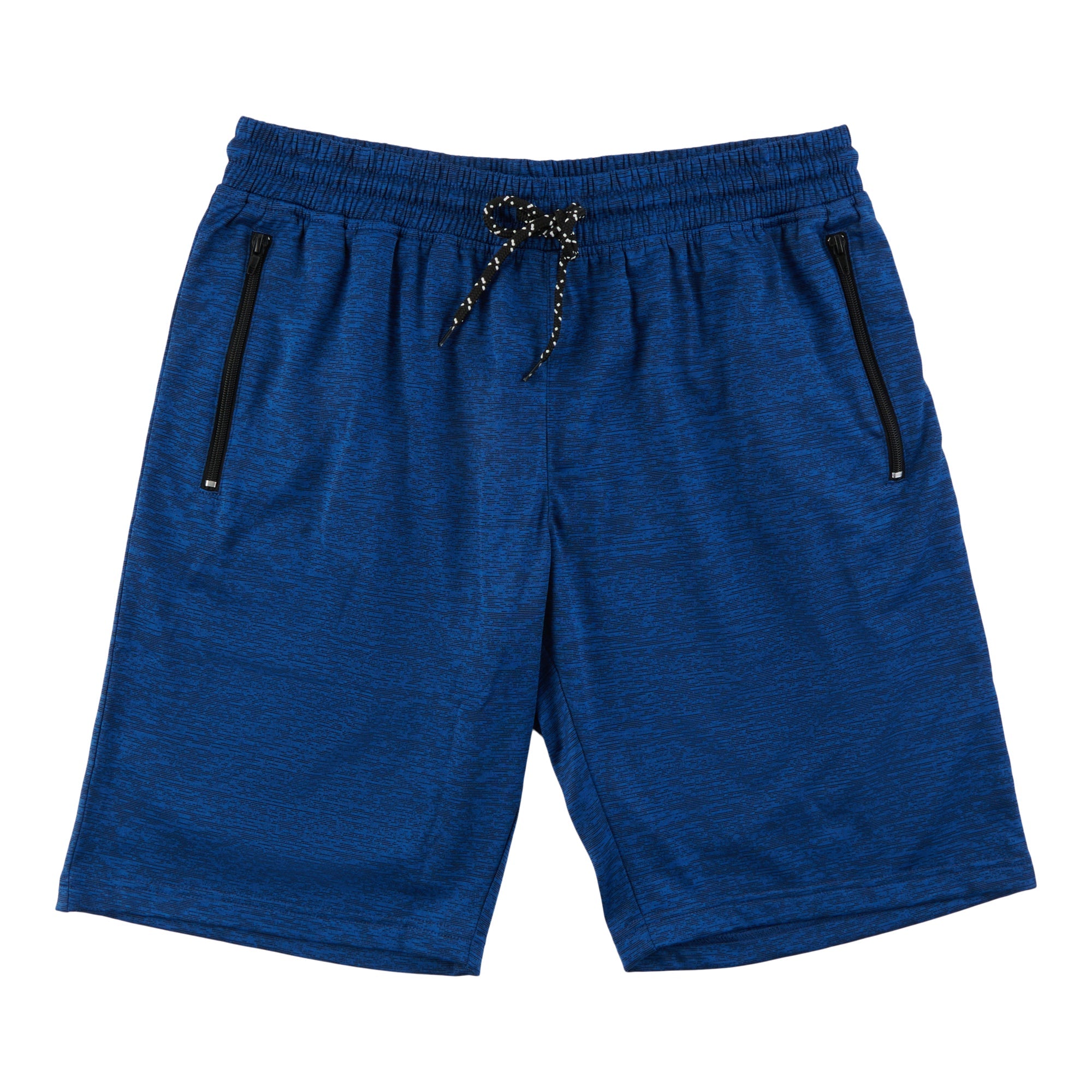 Men's Mélange Pull-On Shorts with Zipper Pockets