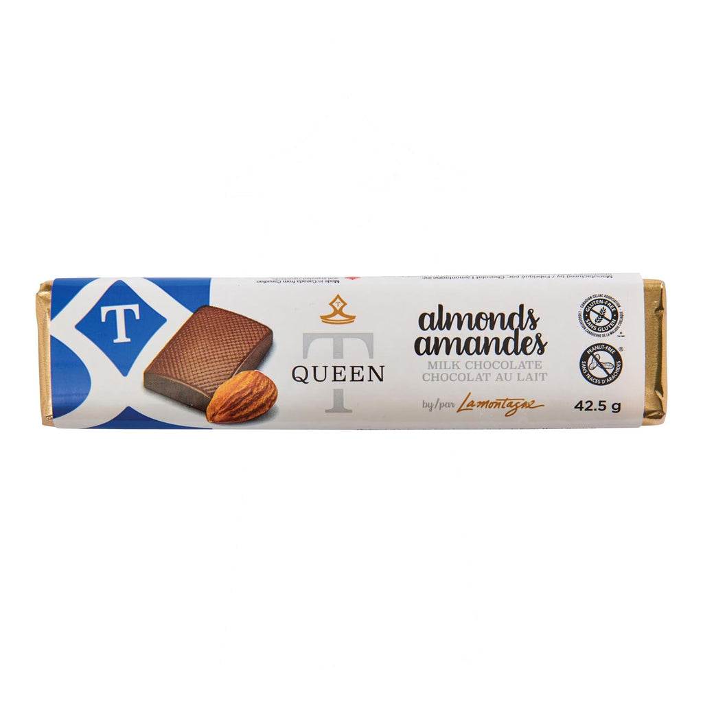 Barre de chocolat aux amandes Queen T - 42,5 g