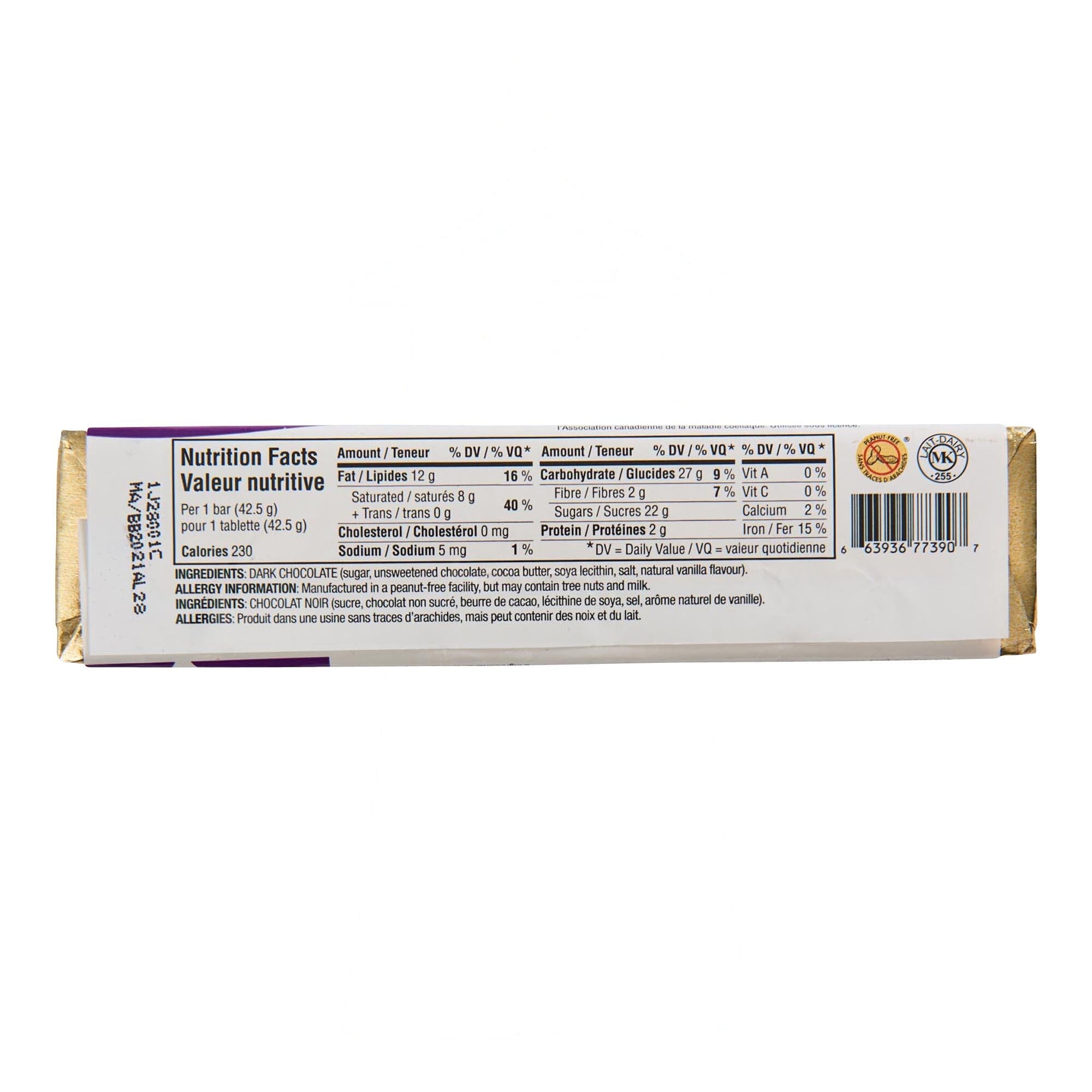 Queen T Dark Chocolate Bar - 42.5g
