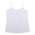 mySTYLE Women's Plus Scoop Neck Cami Top with Adjustable Spaghetti Straps, White