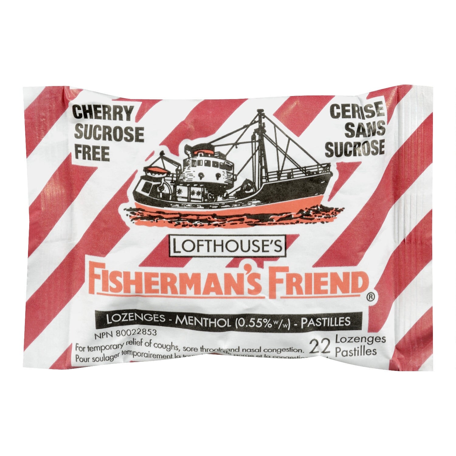 Fisherman's Friends Sugar-Free Cherry Lozenges, 22-Pack
