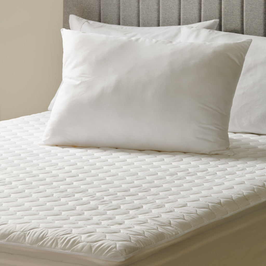 Cool Max Medium Firmness Cotton Pillow, Queen, White