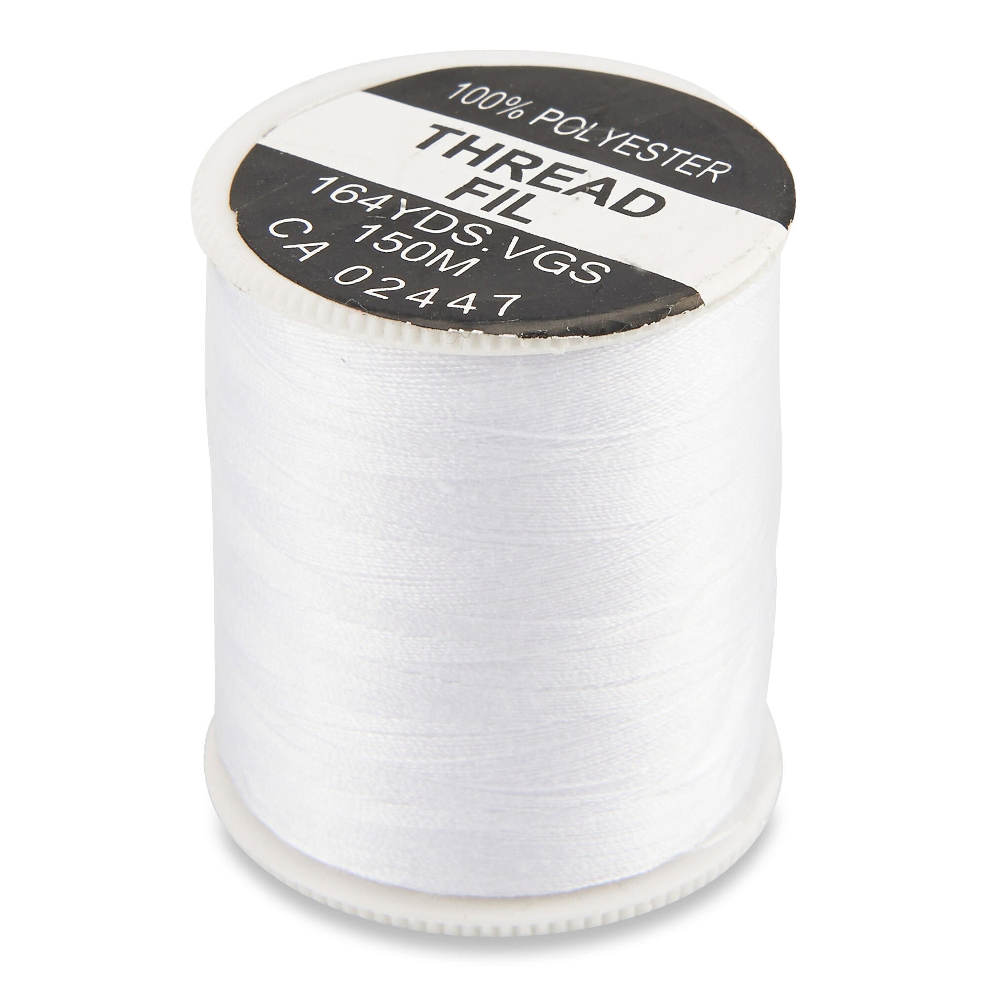 UV-Resistant Polyester Thread, 150-m, White
