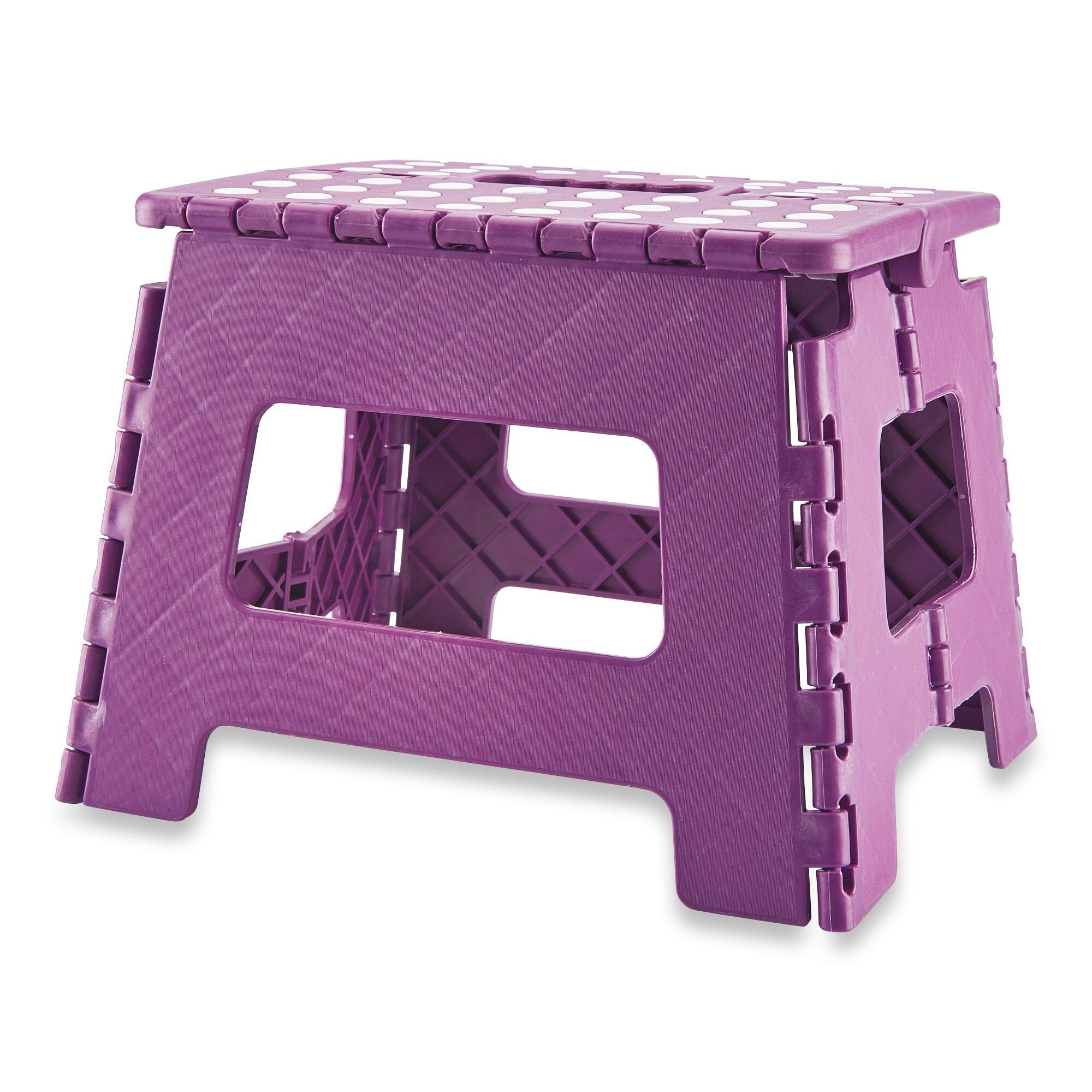 HomeStyles Folding Plastic Step Stool, Assorted Colours