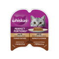 WHISKAS PERFECT PORTIONS Wet Cat Food Paté, Turkey, 75 g
