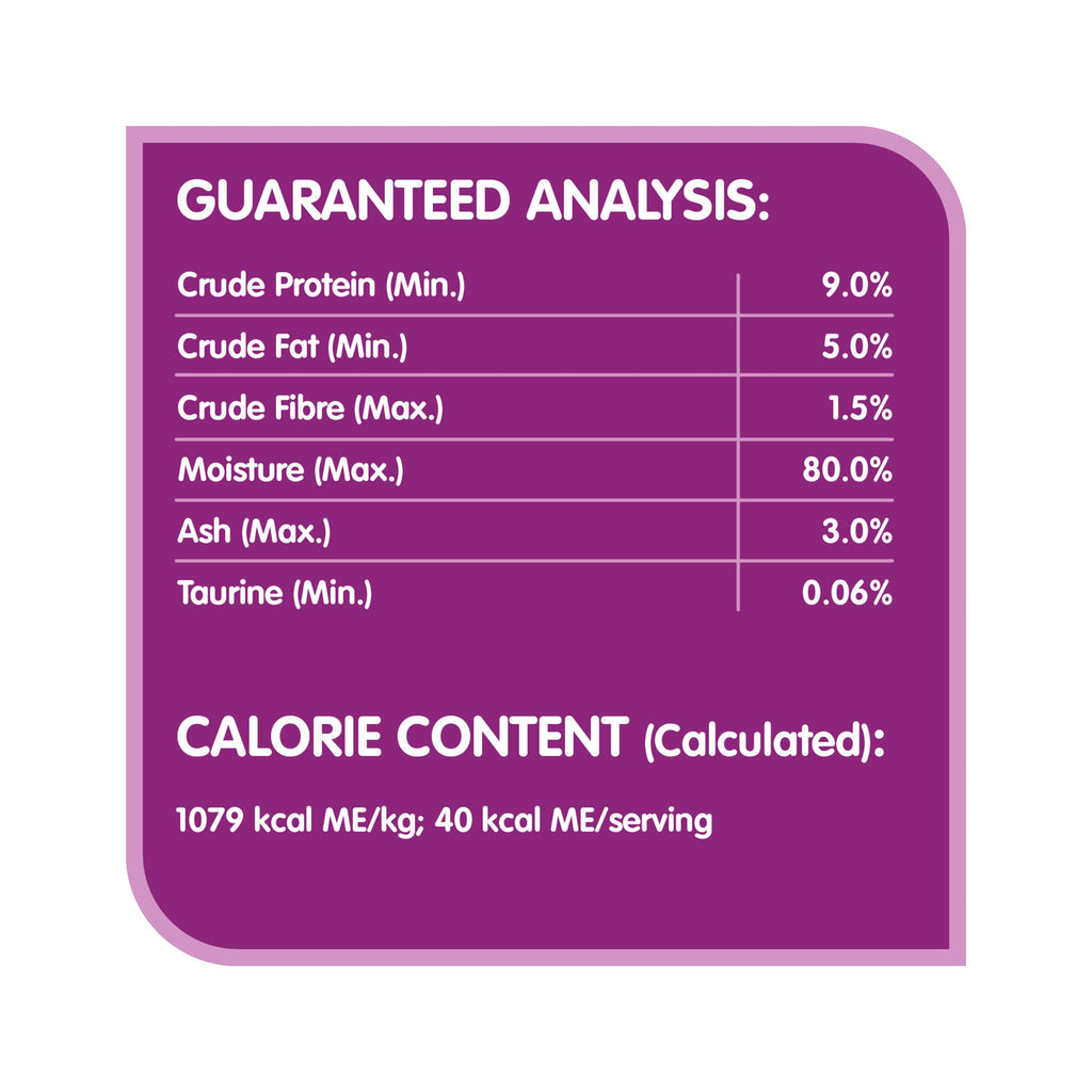 WHISKAS PERFECT PORTIONS Wet Cat Food Paté, Beef, 75 g
