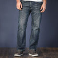 Jean Signature de Levi Strauss & Co.™ bleu foncé pour hommes, coupe droite décontractée