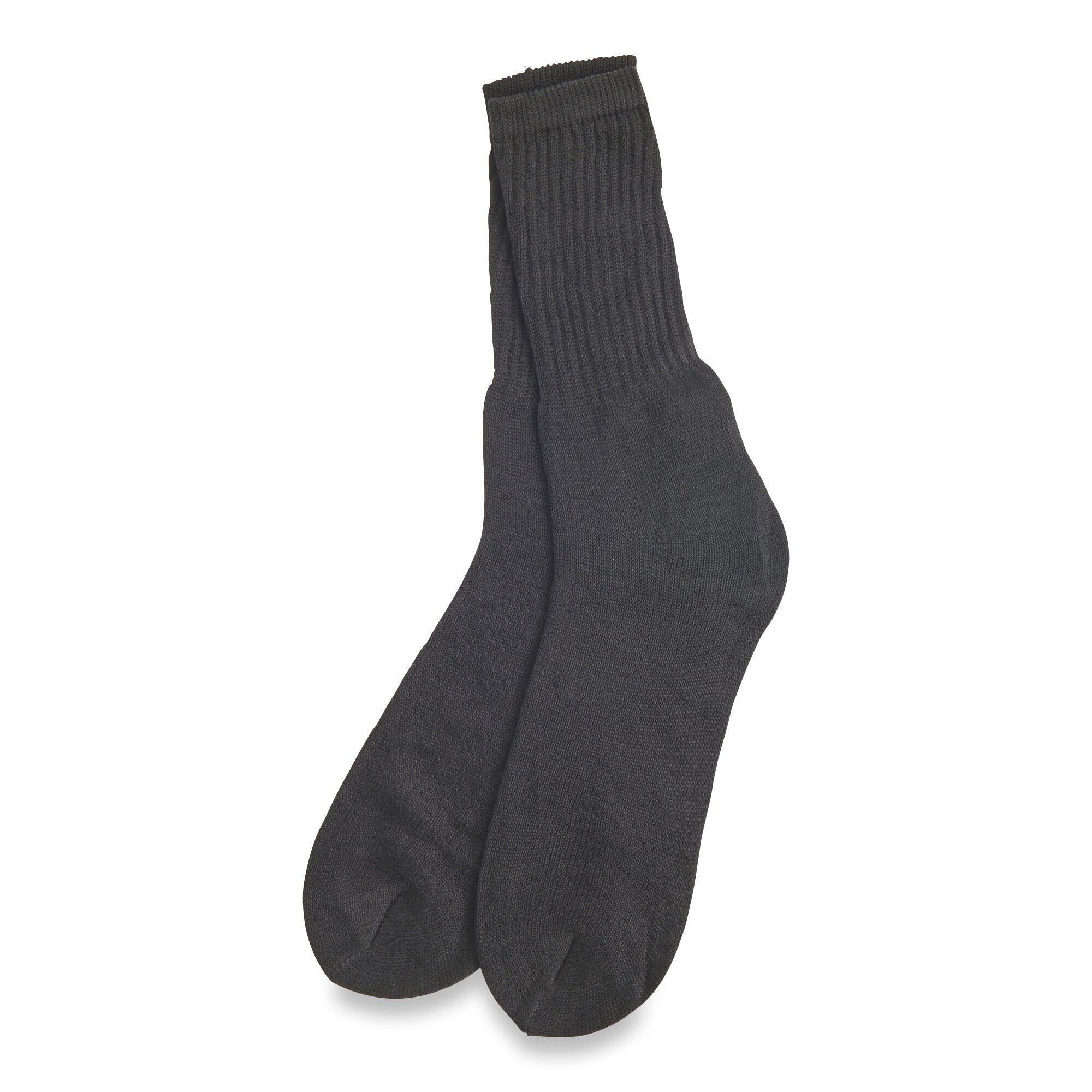 Excersox Men's Ribbed Crew Cut Socks, 20-Pack