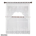 HomeStyles Lace Kitchen Curtain Set, 3-Pieces