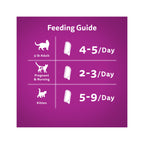 Nourriture humide pour chats adultes WHISKAS PERFECT PORTIONS coupes en sauce – repas au poulet, barquette de 75 g