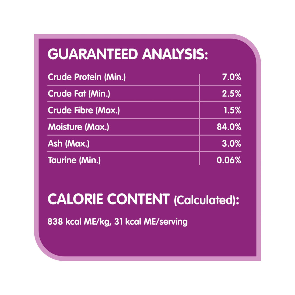 Nourriture humide pour chats adultes WHISKAS PERFECT PORTIONS coupes en sauce – repas au poulet, barquette de 75 g