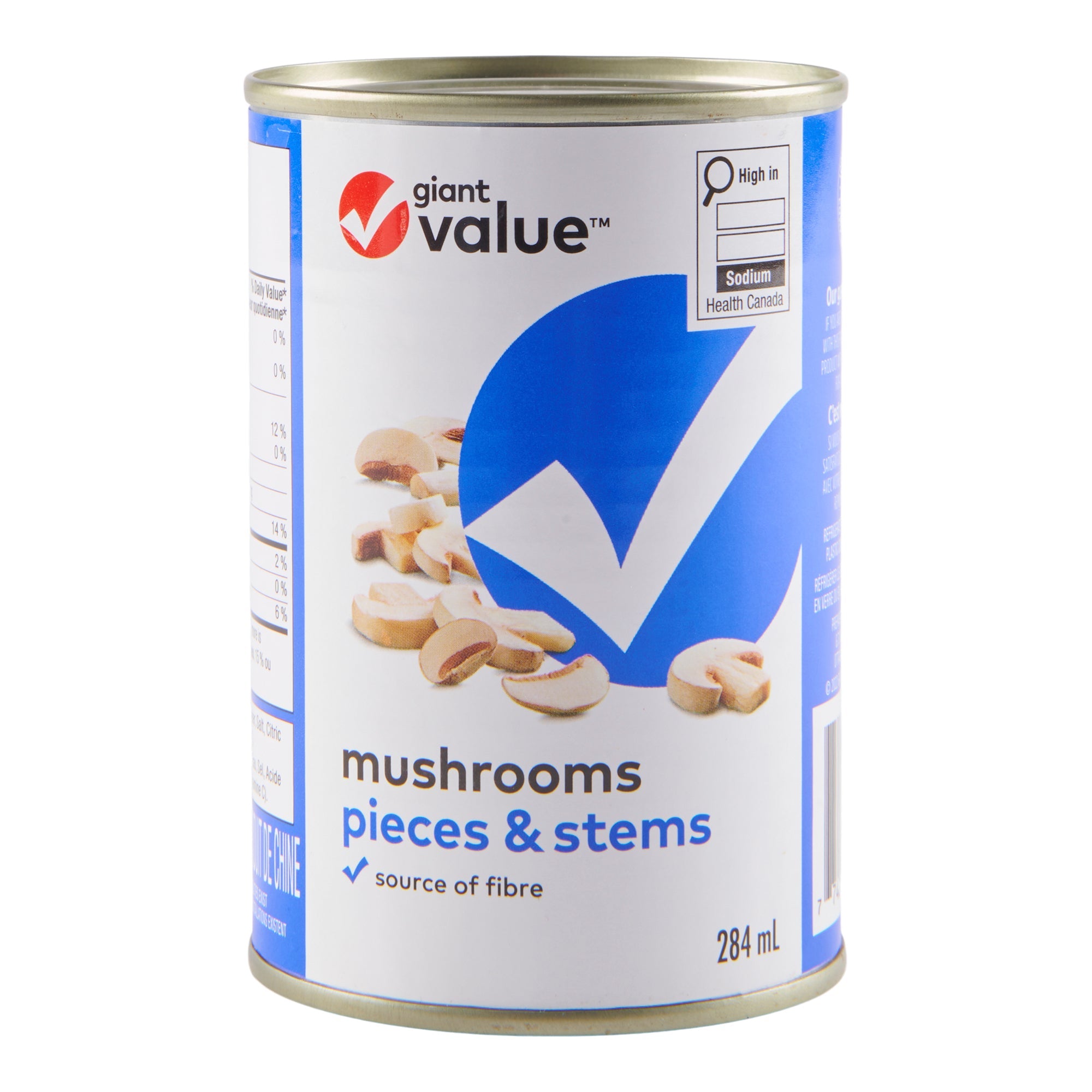 Giant Value Mushrooms Pieces & Stems, 284 ml
