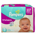 Pampers Cruisers Extra Absorbent Diapers, 3, 25-Pack