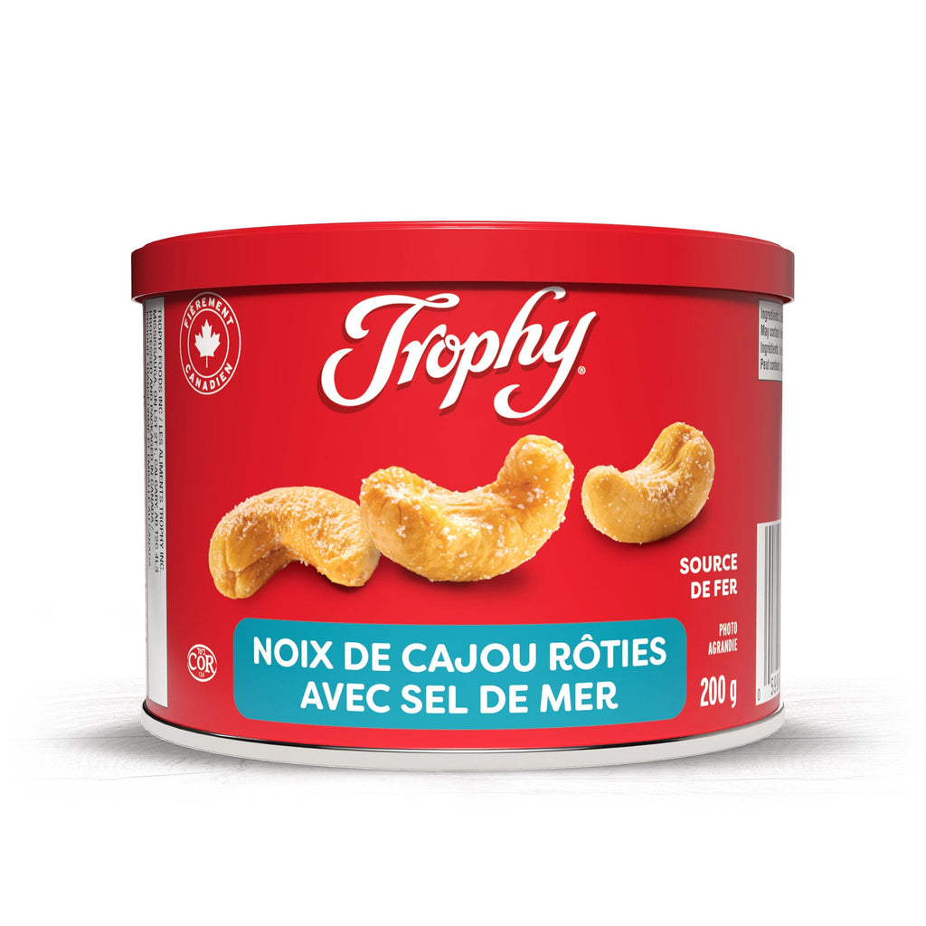 Noix de cajou rôties avec sel marin Trophy - 200 g