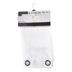 HomeStyles Polyster Sheer Curtain Panel with Grommets, White, 52-in x 96-in.